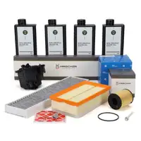 HIRSCHER Filterset 4-tlg + 4L ORIGINAL 5W30 Motor&ouml;l f&uuml;r MINI R56 R55 One D/Cooper D 9HZ