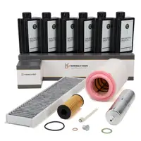 HIRSCHER Filterset 4-tlg + 5L ORIGINAL 5W30 Motor&ouml;l f&uuml;r MINI R56 R55 R57 R58 R61 R59 N47