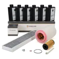 HIRSCHER Filterset 3-tlg + 6L ORIGINAL 5W30 Motor&ouml;l f&uuml;r MINI R60 R61 One D/Cooper D N47