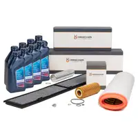 HIRSCHER Filterset 4-tlg 8L ORIGINAL 5W30 Motor&ouml;l f&uuml;r BMW E90-93 325/30d M57 N57 bis 02.10