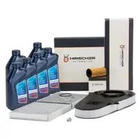 HIRSCHER Filterset 3-tlg + 6L ORIGINAL 5W30 Motor&ouml;l f&uuml;r BMW 5er F10 F11 518d 520d 525d N47