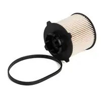 HIRSCHER Filterset 4-tlg + 6L ORIGINAL 5W30 dexos2 f&uuml;r OPEL Meriva B 1.7 CDTi bis Fgst.