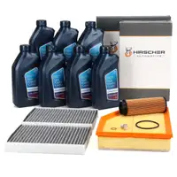 HIRSCHER Filterset + 7L ORIGINAL 5W30 Motor&ouml;l f&uuml;r BMW 5er G30 G31 540i 6er G32 640i B58