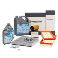 HIRSCHER Filterset + 8L ORIGINAL 5W30 Motor&ouml;l MERCEDES E-Klasse W211 230-500 C219 280-500