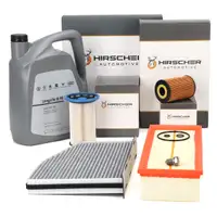 HIRSCHER Filterset 4-tlg + 5L ORIGINAL 0W30 Motor&ouml;l f&uuml;r VW Passat Sharan 1.6/2.0 TDI