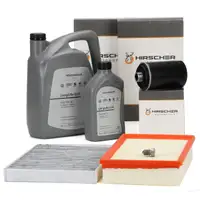 HIRSCHER Filterset + 6L ORIGINAL 0W30 Motor&ouml;l f&uuml;r VW Multivan Transporter T5 2.0 TSI