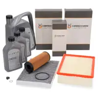 HIRSCHER Filterset 3-tlg + 8L ORIGINAL 0W30 f&uuml;r AUDI A4 B7 2.7/3.0 TDI 163-233 bis Fgst.