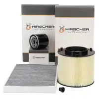 HIRSCHER Filterset Filterpaket f&uuml;r AUDI A4 8W B9 A5 F5 1.4 TFSI 150 PS