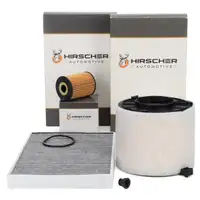 HIRSCHER Filterset Filterpaket 3-tlg f&uuml;r AUDI A4 B9 A5 F5 Q5 FY 30/35/40 TDI Mild Hybrid