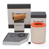 HIRSCHER Filterset Filterpaket f&uuml;r AUDI A6 C7 A7 4G 2.8 FSI 204 PS + 3.0 TFSI 300/310 PS