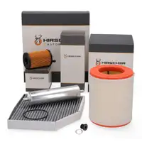 HIRSCHER Filterset Filterpaket 4-tlg f&uuml;r AUDI A6 C7 A7 4G 3.0 TDI 204-326 PS