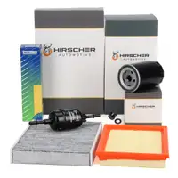 HIRSCHER Filter-Set 4-tlg f&uuml;r FORD Fiesta 5 MK5 Fusion JU_ 1.25/1.3/1.4/1.6 16V