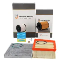 HIRSCHER Filter-Set 4-tlg f&uuml;r FORD Fiesta 7 MK7 Tourneo/Transit Courier 1.5 TDCi