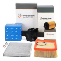 HIRSCHER Filter-Set 4-tlg f&uuml;r FORD Fiesta 6 MK6 1.6 TDCi 75/90 PS mit DELPHI-System