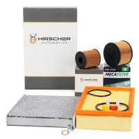 HIRSCHER Filter-Set 4-tlg f&uuml;r FORD Focus C-Max DM2 2.0 TDCi 133/136 PS