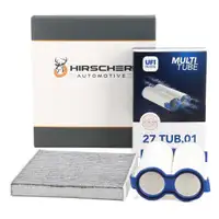 HIRSCHER Cabin Air Filter + UFI Air Filter for FIAT 500 312_ 1.0 Mild Hybrid 69 hp