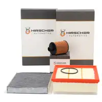 HIRSCHER Filterset Filterpaket 3-tlg f&uuml;r FIAT Doblo 263_ 1.6/2.0 D Multijet 90-135 PS