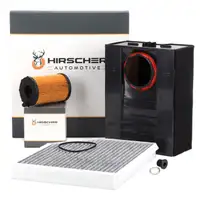 HIRSCHER Filterset Filterpaket 3-tlg f&uuml;r PORSCHE Macan (95B) 3.0 S Diesel 211/250/258 PS