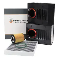HIRSCHER Filterset Filterpaket für PORSCHE Macan (95B) 3.0 S / GTS 3.6 Turbo 340-440 PS