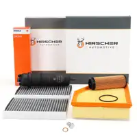 HIRSCHER 4-Piece Filter Set for BMW 5 Series G30, G31; 6 Series G32, G11, G12, G14&ndash;16; X5 G05; X6 G06; X7 B57