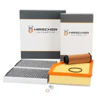 HIRSCHER Filter-Set 3-tlg f&uuml;r BMW 5er G30 G31 G32 G11 G12 G14-16 X5 G05 X6 G06 X7 G07 B58