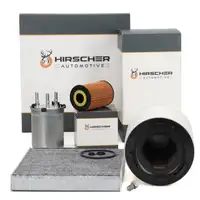 HIRSCHER Filter-Set 4-tlg f&uuml;r AUDI A1 8X 1.6 TDI 90/105 PS 05.2011-05.2012