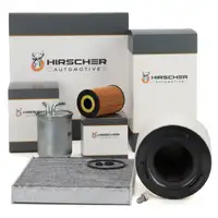 HIRSCHER Filter-Set 4-tlg f&uuml;r VW Polo 5 A1 8X Ibiza 4 Fabia 2 Rapid Roomster 1.6 TDI 2010
