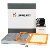 HIRSCHER Filter-Set f&uuml;r VW Polo 5 SEAT Ibiza 4 SKODA Fabia 3 1.0/TSI 60-110 PS