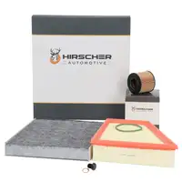HIRSCHER Filter-Set f&uuml;r VW Polo 5 SEAT Ibiza 4 SKODA Fabia 2 Rapid Roomster 1.2 ab 2010