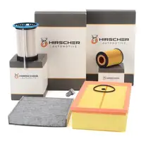 HIRSCHER Filterset 4-tlg f&uuml;r VW Golf 7 Passat B8 Tiguan Touran AUDI A3 8V 1.6/2.0 TDI