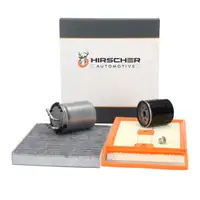 HIRSCHER Filterset 4-tlg f&uuml;r VW Polo 5 AUDI A1 8X SEAT Ibiza 3 4 Fabia 3 Rapid 1.4 TDI