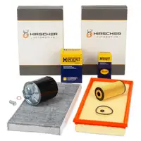 HIRSCHER 4-piece filter set for Mercedes A-Class/B-Class W169 W245 160-200CDI OM640 up to engine no.