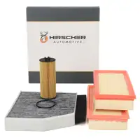 HIRSCHER Filterset f&uuml;r MERCEDES-BENZ C-Klasse W205 S205 C205 A205 GLC X253 C253 63AMG M177