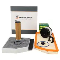 HIRSCHER Filterset 4-tlg f&uuml;r MERCEDES-BENZ W205 W206 C257 W213 X/C253 180-300d OM654