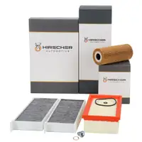 HIRSCHER Filter-Set f&uuml;r PEUGEOT 308 2 1.2 VTi 72 82 PS mit Klimaautomatik