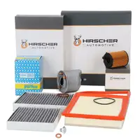 HIRSCHER 4-Piece Filter Set for CITROEN C3, C4, Cactus, DS3, and PEUGEOT 2008, 207 (1.4/1.6 HDi)