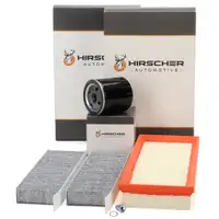 HIRSCHER Filterset f&uuml;r PSA C4 3 10 2008 208 2 OPEL Corsa F Mokka 1.2 Turbo 101-155 PS