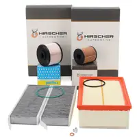 HIRSCHER Filterset 4-tlg f&uuml;r CITROEN Picasso 1 PEUGEOT 3008 1 5008 1 2.0 HDi 136/150/163