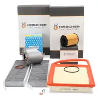 HIRSCHER 4-piece filter set for PSA Berlingo, C4 Picasso, 3008 1, 5008 1, Partner, 1.6 HDi 75-115