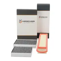 HIRSCHER Innenraumfilter Satz + Luftfilter f&uuml;r CITROEN C3 II DS3 PEUGEOT 207 208 I 1.4 1.6