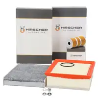HIRSCHER 3-Piece Filter Set for Nissan, Opel Vivaro B, Renault Trafic 3, and Fiat Talento 1.6 D