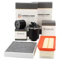 HIRSCHER Filterset 4-tlg f&uuml;r RENAULT Clio 4 Captur 1 DACIA Duster Logan 2 2 1.5 dCi