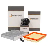 HIRSCHER Filter-Set f&uuml;r FORD Fiesta 5 MK5 Fusion JU 1.25 16V + 1.4 16V + 1.6 16V