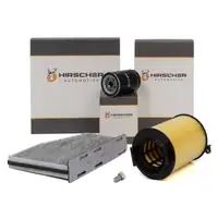 HIRSCHER Filter-Set f&uuml;r AUDI A3 8P SEAT Leon SKODA Octavia 2 VW Golf 5 6 Passat 1.6