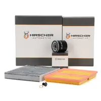 HIRSCHER Filter-Set f&uuml;r VW Polo 6R 6C AUDI A1 8X SEAT Ibiza 3 SKODA Fabia 3 Rapid 1.0 TSI