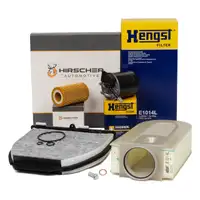 HIRSCHER 4-Piece Filter Set for MERCEDES W204, S204, C218, W212, S212, X204 180-250 CDI OM651