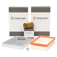 HIRSCHER Filter-Set f&uuml;r OPEL Mokka/10 J13 1.4 1.6 1.8 116/140 PS ab Fgst.