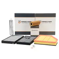 HIRSCHER Filter-Set 4-tlg f&uuml;r BMW 5er E60 E61 535d 6er E63 E64 635d M57 272/286 PS