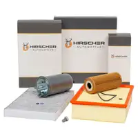 HIRSCHER Filter-Set 4-teilig f&uuml;r AUDI A4 B6 1.9 TDI B7 1.9/2.0 TDI 101/116/130/136/140 PS