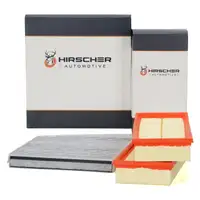 HIRSCHER Innenraum + 2x Luftfilter f&uuml;r MERCEDES E-Klasse W211 S211 E230-500 CLS 280-500